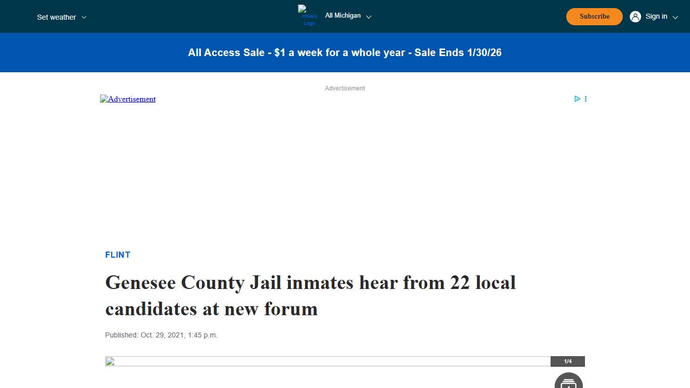 Genesee County Jail inmates hear from 22 local candidates at new forum - mlive.com